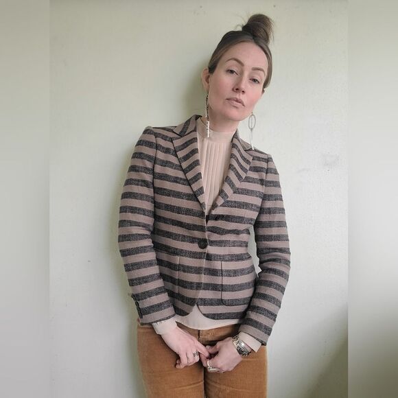 The Jigsaw Textured Cotton Linen Blazer XS - Picture 11 of 14